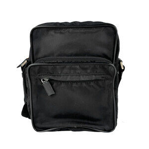 Prada messenger camera bag zipper closure pockets shoulder strap